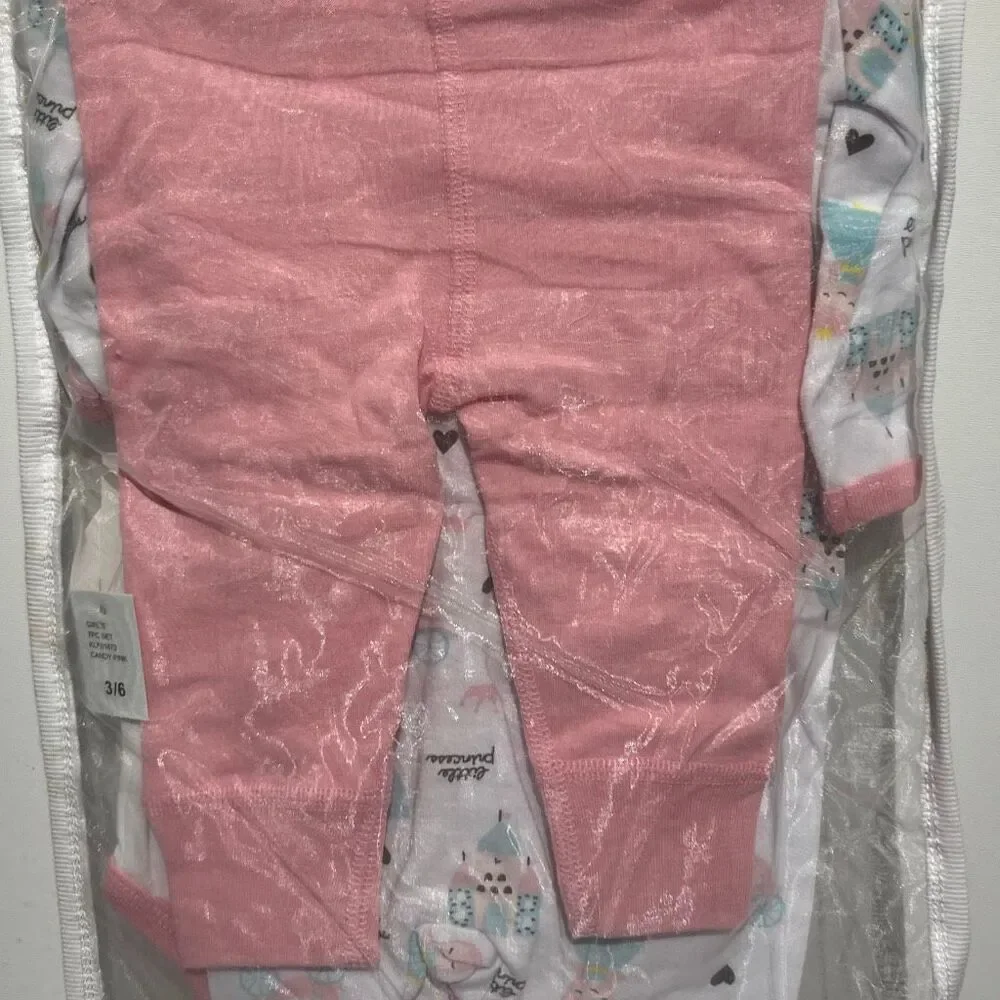 Koala Baby 7PC Layette Set Pink White Sparkle Princess 3-6‎ Months KLF01873